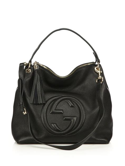 besace gucci|gucci black leather handbags.